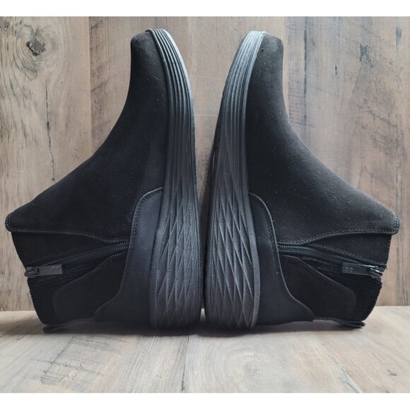 NEW Ryka Noelle Next Side-Zip Water-Repellent Black Ankle Sneaker Boots - 10 - Picture 6 of 12